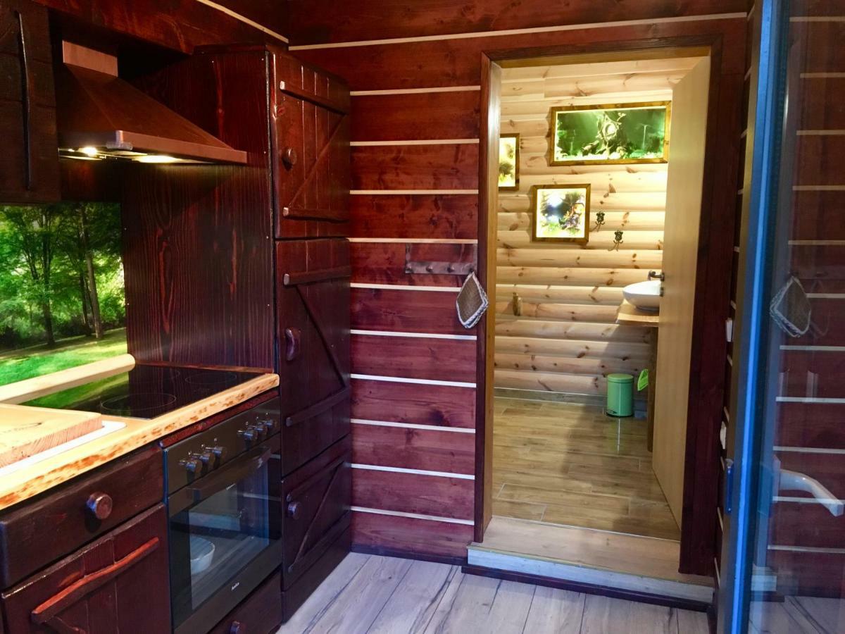 Holzhaus Trollbluemchen Am Wald Und See 诺伊鲁平 外观 照片