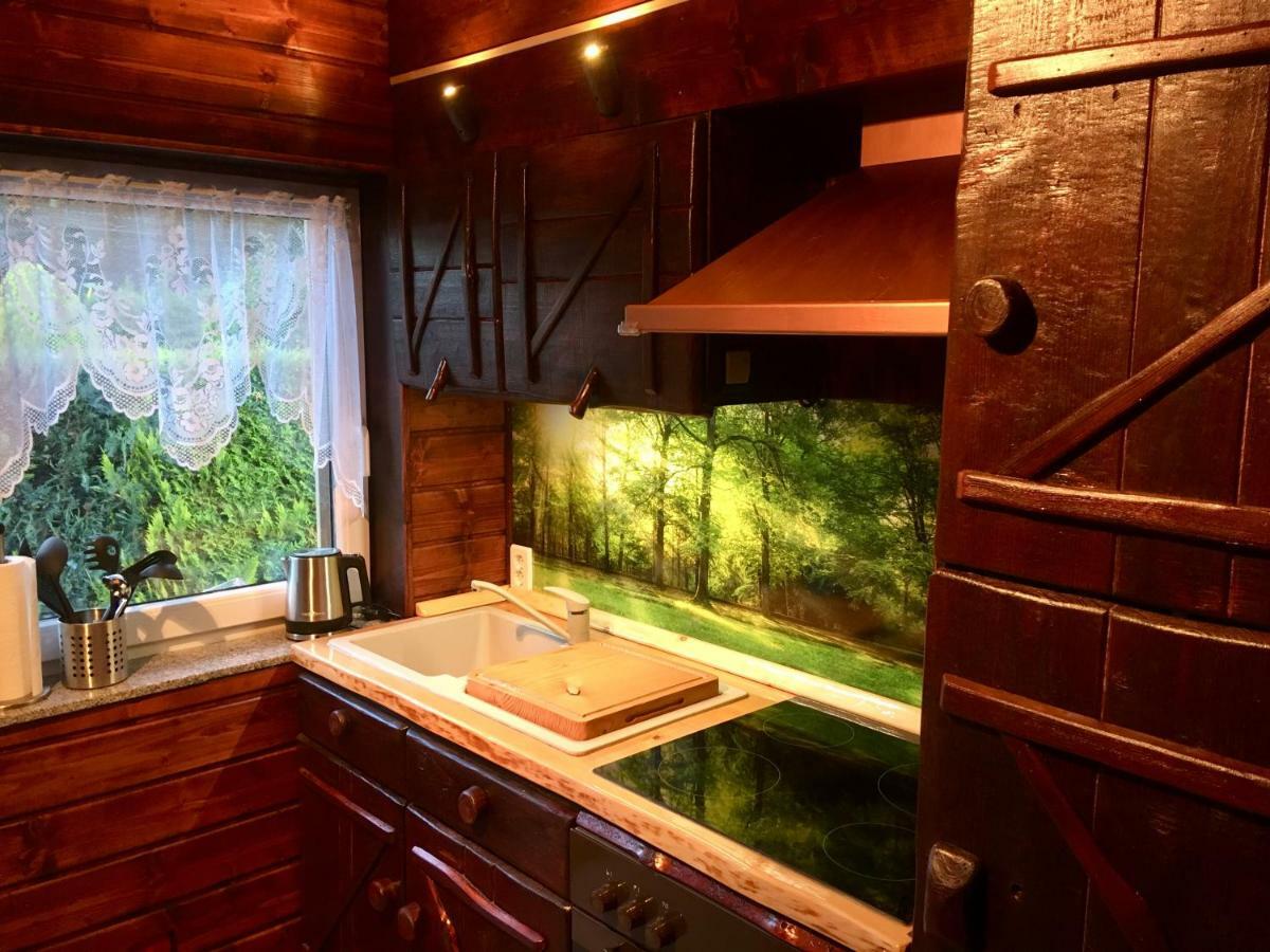Holzhaus Trollbluemchen Am Wald Und See 诺伊鲁平 外观 照片