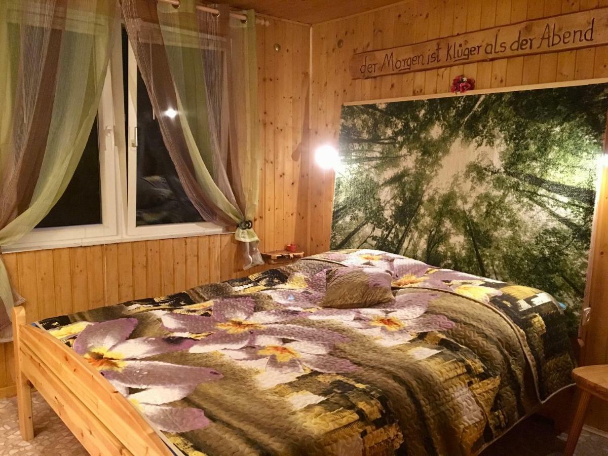 Holzhaus Trollbluemchen Am Wald Und See 诺伊鲁平 外观 照片